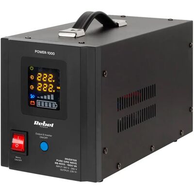 Rebel Power-1000 Alimentation sans interruption - Onde sinusoïdale pure, 12V/230V, 1000VA/700W - Publicité Rebel Power-1000 Alimentation sans interruption - Onde sinusoïdale pure, 12V/230V, 1000VA/700W - Publicité