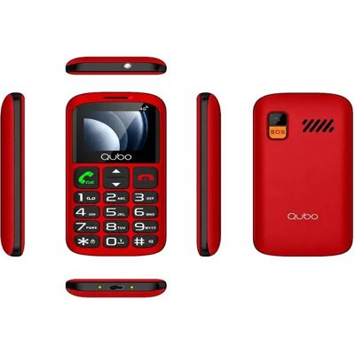 Qubo Téléphone Portable P-186rd 4g Red One Size - Publicité Qubo Téléphone Portable P-186rd 4g Red One Size - Publicité