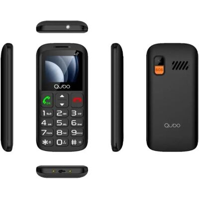 Qubo Téléphone Portable P-186bkc 4g Black One Size - Publicité Qubo Téléphone Portable P-186bkc 4g Black One Size - Publicité