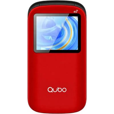 Qubo Téléphone Portable P-190rd 4g Red One Size - Publicité Qubo Téléphone Portable P-190rd 4g Red One Size - Publicité
