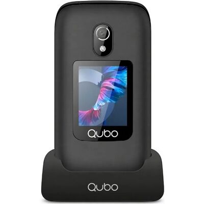 Qubo Téléphone Portable P-221bkc 4g Black One Size - Publicité Qubo Téléphone Portable P-221bkc 4g Black One Size - Publicité