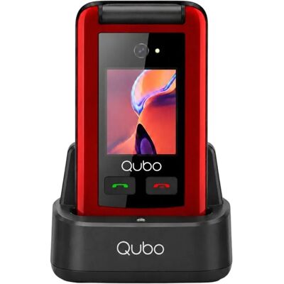 Qubo Téléphone Portable X-247rdc 4g Red One Size - Publicité Qubo Téléphone Portable X-247rdc 4g Red One Size - Publicité