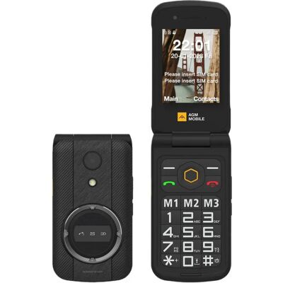Agm Téléphone Portable M8 Flip 4g Black One Size - Publicité Agm Téléphone Portable M8 Flip 4g Black One Size - Publicité