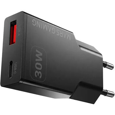 Mars Gaming Chargeur Mural Usb-a Et Usb-c Md-gan30 Black One Size - Publicité Mars Gaming Chargeur Mural Usb-a Et Usb-c Md-gan30 Black One Size - Publicité