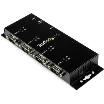 Startech Adaptateur 4 Ports Usb Vers Db9 Rs232 Série Black One Size unisex - Publicité Startech Adaptateur 4 Ports Usb Vers Db9 Rs232 Série Black One Size unisex - Publicité