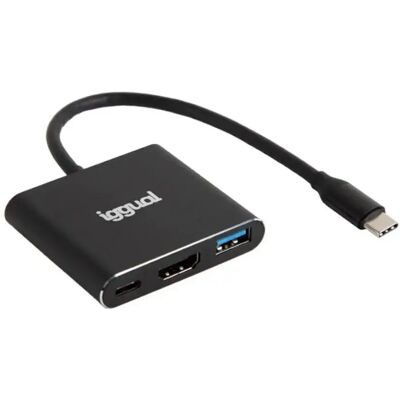 iggual IGG318461 Dock pour ordinateur portable - USB 3.2 Gen 1 Type-C - Noir - Publicité iggual IGG318461 Dock pour ordinateur portable - USB 3.2 Gen 1 Type-C - Noir - Publicité