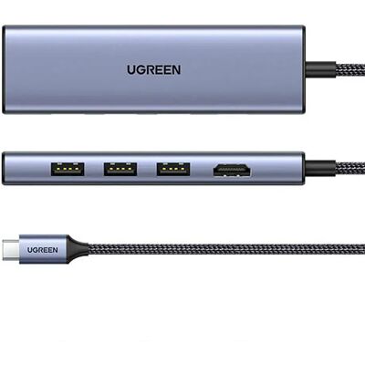 Ugreen Hub Ug20956a 6 In 1 Grey One Size unisex - Publicité Ugreen Hub Ug20956a 6 In 1 Grey One Size unisex - Publicité