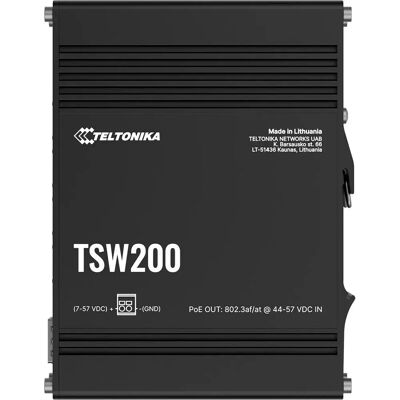Switch Industriel Ethernet Teltonika TSW200 - 2 SFP, 8 PoE+ - Publicité Switch Industriel Ethernet Teltonika TSW200 - 2 SFP, 8 PoE+ - Publicité