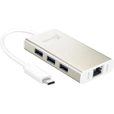 J5create Hub Gigabit Ethernet & Space Grey One Size unisex - Publicité J5create Hub Gigabit Ethernet & Space Grey One Size unisex - Publicité