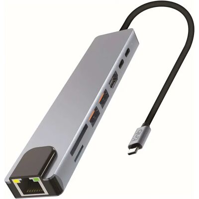 Tnb Hub Iclick Pro 8-in-1 Silver One Size - Publicité Tnb Hub Iclick Pro 8-in-1 Silver One Size - Publicité