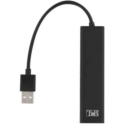 Tnb Hub Usb 2.0 & Rj45 Black One Size - Publicité Tnb Hub Usb 2.0 & Rj45 Black One Size - Publicité