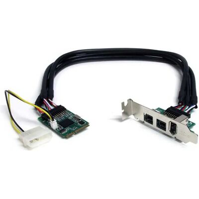 Startech Carte D´extension Pcie Firewire Fw800/fw400 Pci-e Black / Silver One Size unisex - Publicité Startech Carte D´extension Pcie Firewire Fw800/fw400 Pci-e Black / Silver One Size unisex - Publicité