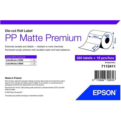 Epson Étiquette Multifonction Découpée 7113411 White One Size unisex - Publicité Epson Étiquette Multifonction Découpée 7113411 White One Size unisex - Publicité