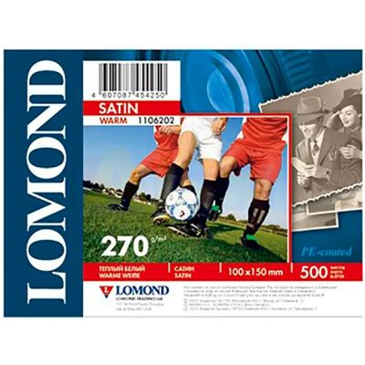 Lomond Papier Photo Satiné 270 G/m² 10x15 White One Size unisex - Publicité Lomond Papier Photo Satiné 270 G/m² 10x15 White One Size unisex - Publicité