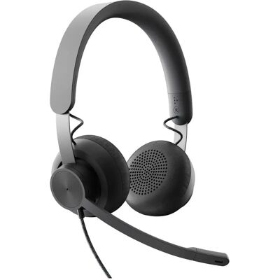 Logitech Casque Avec Micro Zone Wired Graphite Emea Noise Cancelling Black One Size unisex - Publicité Logitech Casque Avec Micro Zone Wired Graphite Emea Noise Cancelling Black One Size unisex - Publicité