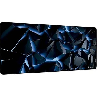 Subblim Tapis De Souris Blue Obsidian Xl Blue / Black One Size - Publicité Subblim Tapis De Souris Blue Obsidian Xl Blue / Black One Size - Publicité