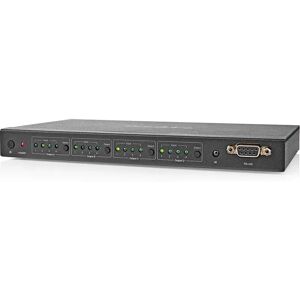 Nedis Commutateur Matriciel Hdmi Vmat3494at 4x4 4xhdmi Entrée Vers 4xhdmi Sortie Rs232 4k Télécommande Métal 60hz Black One Size unisex - Publicité Nedis Commutateur Matriciel Hdmi Vmat3494at 4x4 4xhdmi Entrée Vers 4xhdmi Sortie Rs232 4k Télécommande Métal 60hz Black One Size unisex - Publicité