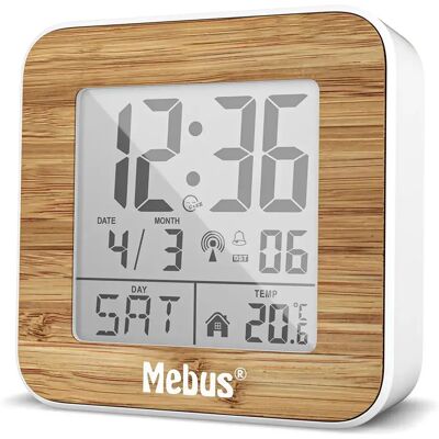 Mebus Réveil 27247 White / Brown One Size - Publicité Mebus Réveil 27247 White / Brown One Size - Publicité