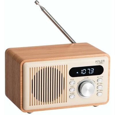 Adler Radio-réveil Ad 1923 Black One Size - Publicité Adler Radio-réveil Ad 1923 Black One Size - Publicité
