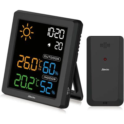 Alecto Station Météorologique Ws1000 Black One Size - Publicité Alecto Station Météorologique Ws1000 Black One Size - Publicité