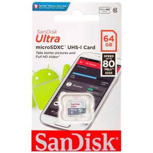 SanDisk Ultra Micro Sdxc 64gb Class 10 Memory Card Multicolore - Publicité