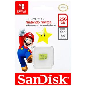 SanDisk Carte Mémoire Micro Sdxc 256gb Nintendo Multicolor One Size unisex - Publicité SanDisk Carte Mémoire Micro Sdxc 256gb Nintendo Multicolor One Size unisex - Publicité