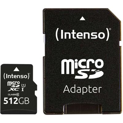 Intenso Carte Mémoire 3424493 512gb Black One Size unisex - Publicité Intenso Carte Mémoire 3424493 512gb Black One Size unisex - Publicité