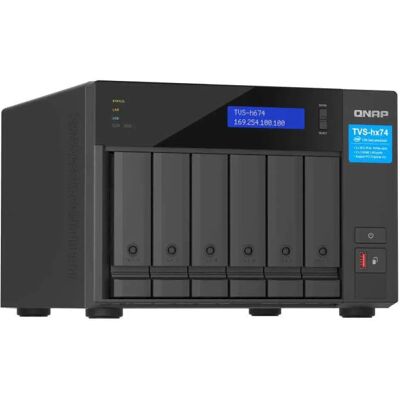 Qnap Nas Tvs-h674-i5-32g Black One Size unisex - Publicité Qnap Nas Tvs-h674-i5-32g Black One Size unisex - Publicité