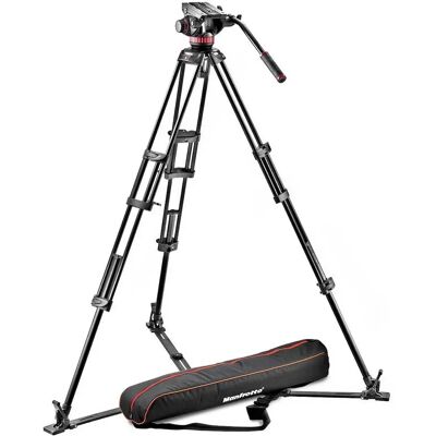 Manfrotto Trépied Mvh502a-546gb Black One Size unisex - Publicité Manfrotto Trépied Mvh502a-546gb Black One Size unisex - Publicité