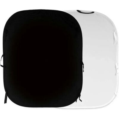 Manfrotto Fond De Studio Pliable 1.5x1.8 M Black / White One Size unisex - Publicité Manfrotto Fond De Studio Pliable 1.5x1.8 M Black / White One Size unisex - Publicité