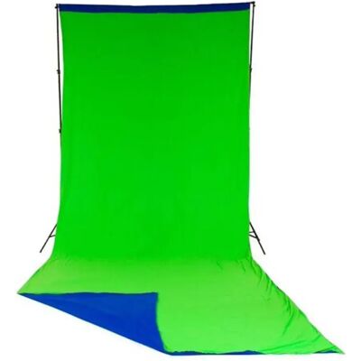 Manfrotto Fond De Studio Chromakey 3x7 M Green / Blue One Size unisex - Publicité Manfrotto Fond De Studio Chromakey 3x7 M Green / Blue One Size unisex - Publicité
