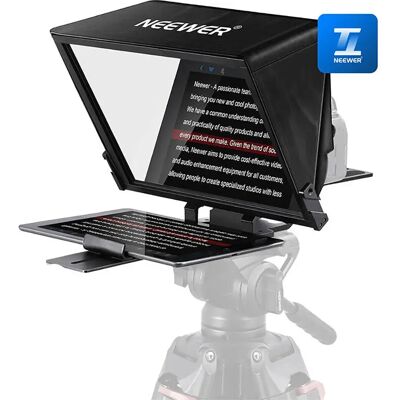 Téléprompteur Neewer 14" avec télécommande et étui - Publicité Téléprompteur Neewer 14" avec télécommande et étui - Publicité