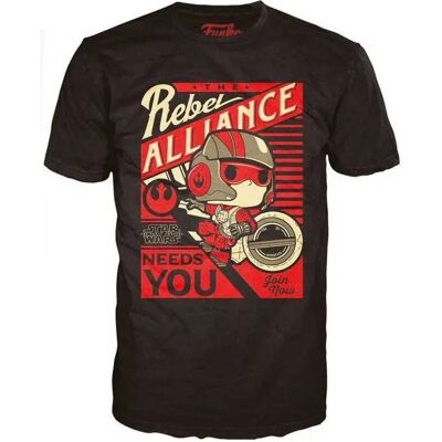 Funko T-shirt à Manches Courtes Star Wars Poe Dameron Multicolor S - Publicité Funko T-shirt à Manches Courtes Star Wars Poe Dameron Multicolor S - Publicité