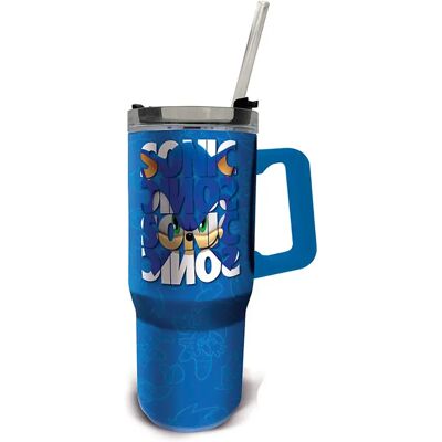 Mug de voyage Sonic the Hedgehog - Acier inoxydable 940ml - Publicité Mug de voyage Sonic the Hedgehog - Acier inoxydable 940ml - Publicité