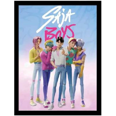 Pyramid Affiche K-pop Demon Hunters Saja Boys Collector Framed Multicolor One Size unisex - Publicité Pyramid Affiche K-pop Demon Hunters Saja Boys Collector Framed Multicolor One Size unisex - Publicité
