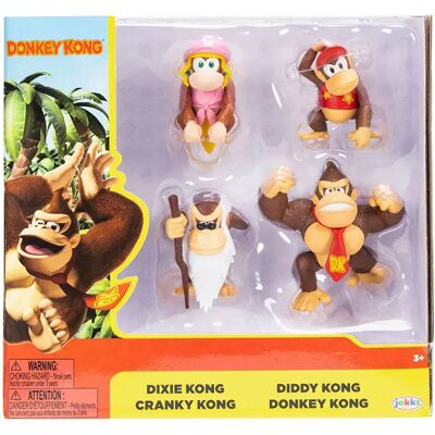 Super Mario Figure Donkey Kong 2.5 4pck (431174) Multicolor One Size - Publicité Super Mario Figure Donkey Kong 2.5 4pck (431174) Multicolor One Size - Publicité