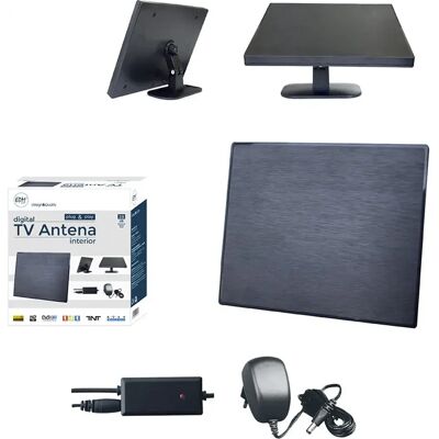 Edm Antenne Uhf Interior Tv 470-862mhz 188 Mm White One Size - Publicité Edm Antenne Uhf Interior Tv 470-862mhz 188 Mm White One Size - Publicité