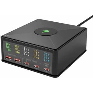 Stablecam Chargeur Sans Fil Multiport 6 En 1 Avec écran Lcd Accessoire Pour Drone 160w Black One Size unisex - Publicité Stablecam Chargeur Sans Fil Multiport 6 En 1 Avec écran Lcd Accessoire Pour Drone 160w Black One Size unisex - Publicité