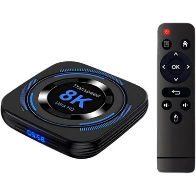 Tx Lecteur Multimédia Transpeed 8k H618 4gb/64gb Wifi Dual Android 12-android Tv Black One Size unisex - Publicité Tx Lecteur Multimédia Transpeed 8k H618 4gb/64gb Wifi Dual Android 12-android Tv Black One Size unisex - Publicité