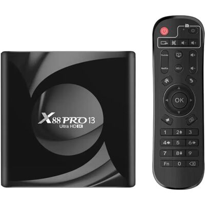 X8x Lecteur Multimédia X88 Pro 13 4gb/32gb Smart System Android 13 Android Tv Black One Size unisex - Publicité X8x Lecteur Multimédia X88 Pro 13 4gb/32gb Smart System Android 13 Android Tv Black One Size unisex - Publicité
