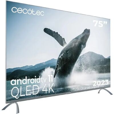 Cecotec Tv V3+ Series Vqu30075+s 75´´ 4k Qled Grey Europe PAL unisex - Publicité Cecotec Tv V3+ Series Vqu30075+s 75´´ 4k Qled Grey Europe PAL unisex - Publicité