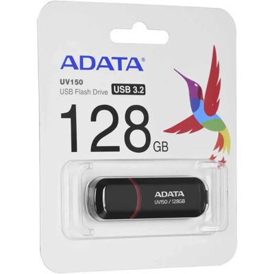 Adata Clé Usb Auv150-128g-rbk 128gb Black One Size unisex - Publicité Adata Clé Usb Auv150-128g-rbk 128gb Black One Size unisex - Publicité