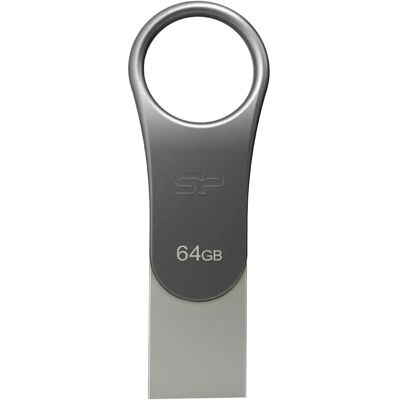 Silicon Power Clé Usb Mobile C80 64gb Titanium One Size unisex - Publicité Silicon Power Clé Usb Mobile C80 64gb Titanium One Size unisex - Publicité
