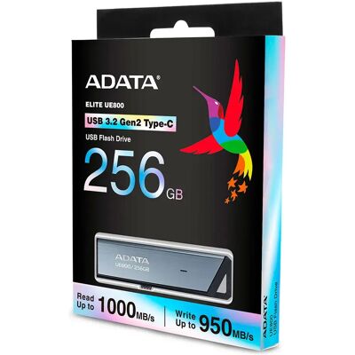 Adata Clé Usb Elite Ue800 256gb Usb-c 3.2 Gen2 Silver One Size unisex - Publicité Adata Clé Usb Elite Ue800 256gb Usb-c 3.2 Gen2 Silver One Size unisex - Publicité
