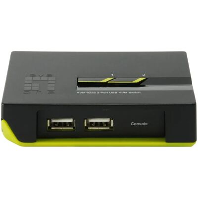 LevelOne Level One Switch Kvm-0222 Usb 2 Ports Black / Green One Size unisex - Publicité LevelOne Level One Switch Kvm-0222 Usb 2 Ports Black / Green One Size unisex - Publicité