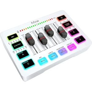 Fifine Mixeur Audio Sc3 White One Size unisex - Publicité Fifine Mixeur Audio Sc3 White One Size unisex - Publicité