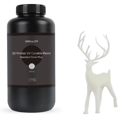 Résine Creality Plus Blanche 1kg - Résine pour imprimantes 3D - Publicité Résine Creality Plus Blanche 1kg - Résine pour imprimantes 3D - Publicité