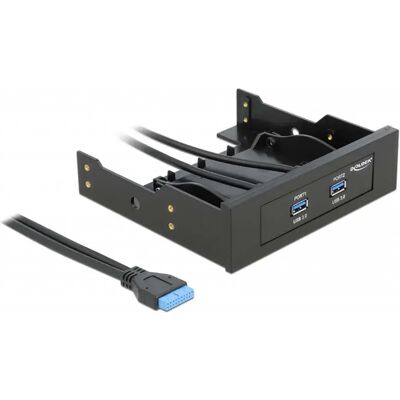 Delock Adaptateur De Disque Dur Pour Panneau Avant 2xusb 3.0 Black One Size unisex - Publicité Delock Adaptateur De Disque Dur Pour Panneau Avant 2xusb 3.0 Black One Size unisex - Publicité