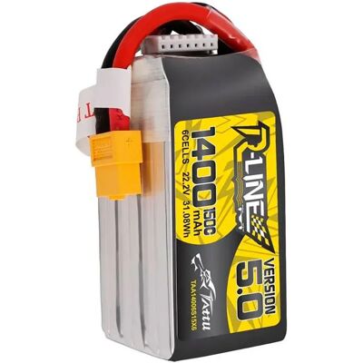 Gens Ace Batterie De Drone Tattu R-line 5.0 1400mah 22.2v 150c 6s1p Xt60 Black / Red / White One Size unisex - Publicité Gens Ace Batterie De Drone Tattu R-line 5.0 1400mah 22.2v 150c 6s1p Xt60 Black / Red / White One Size unisex - Publicité