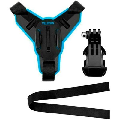 Telesin Mentonnière De Casque De Moto + Support Crochet J Pour Caméras Sportives Gp-hbm-mt7 Black One Size - Publicité Telesin Mentonnière De Casque De Moto + Support Crochet J Pour Caméras Sportives Gp-hbm-mt7 Black One Size - Publicité
